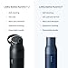 LARQ PureVis 2 Self Cleaning Water Bottle - UV Water Purifier with Filter Straw, Smart App Hydration Tracking, Insulated Stainless Steel - Obsidian Black, 23 Oz