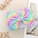 YanJie 7'' Rainbow Headbands for Baby Girls Newborn Infant Toddler Kids Hair Bows Girl Hair Accessories Dreamy Colorful Fashion Head Bow