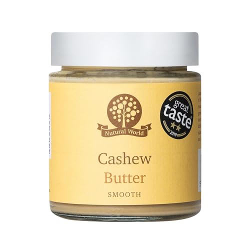 Nutural World - Gladde Cashew Noten Boter (170g) Winnaar van de Great Taste Award - 100% puur enkelvoudig ingrediënt