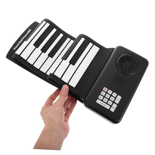 ERINGOGO 88 Rouleaux Piano 88 touches roulées à la main Piano portable pliable Clavier électronique portable clavier de piano pliable piano enroulable électronique pliant Gel de silice - Les Beatles, Paul McCartney, John Lennon, RIngo Starr, George Harrison ERINGOGO 88 Rouleaux Piano 88 touches roulées à la main Piano portable pliable Clavier électronique portable clavier de piano pliable piano enroulable électronique pliant Gel de silice – Image 4
