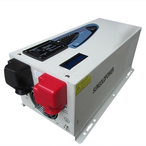 Preisvergleich Produktbild SUNGOLDPOWER 3000W Spitzen 9000W Reiner Sinus Wechselrichter Spannungswandler, Solar Wechselrichter DC 24V Auf AC 230V Inverter mit Ladegeräte 45amp LED & LCD Fernbedienung