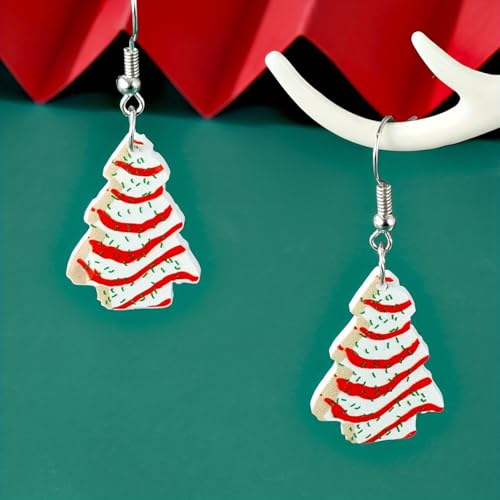 Acrylic Holiday Earrings for Women,Love Heart Earrings Earrings Red Pink Drop Dangle Love Earrings for Couples Valentine's Day Festive Holiday Accessory4