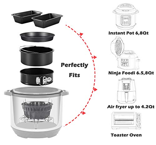 Esjay Accessories for Ninja Foodi 6.5, 8Qt, Instant Pot 6, 8Qt, Air Fryer, Toaster Oven