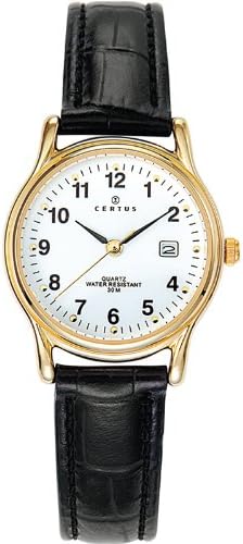Montre Femme CERTUS Quartz - Bracelet Extensible Argenté - Datteur - Étanche 100m - 40 Grammes - Réf. W1041 - Neuf Avec étiquettes