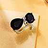 Inateannal Broche Chat Broche En Cristal Noir Kitty Broche Mignon Rhinestone Chat Émail Broche Mariage Broche De Mariage Décoration Bijoux Pour Les Femmes Filles #4