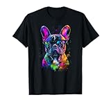 Photo Gallery colorato bulldog francese faccia carino cucciolo amante dei cani uomini donne maglietta Photo Gallery colorato bulldog francese faccia carino cucciolo amante dei cani uomini donne maglietta