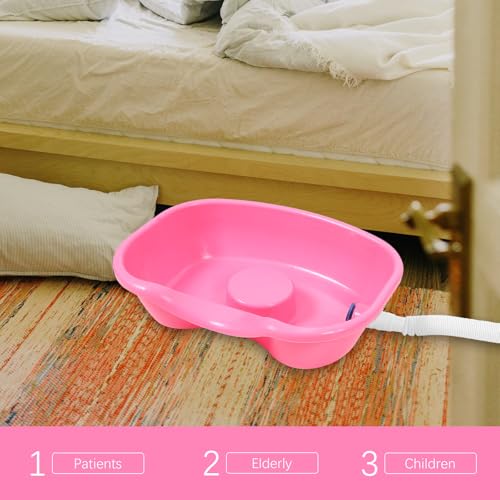 Cuenco para champú portátil borde curvado lavar cabello en cama plástico 6
