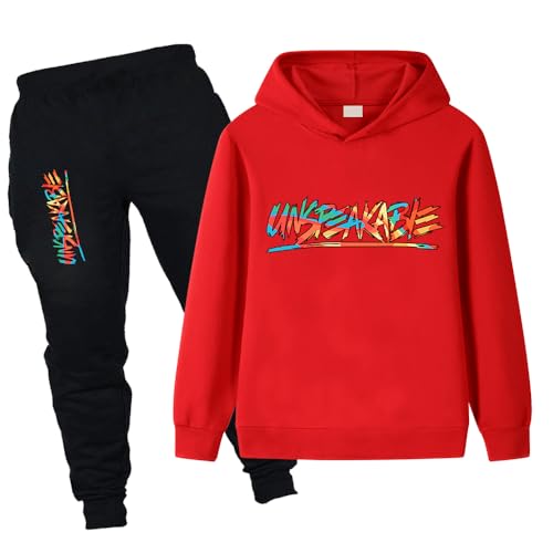LUQUSKYFEI Boys Hoodie and Sweatpants Set - Kids 2 Piece Casual Jogger Outfit for Boys 2-13 Years Pullover with Pants