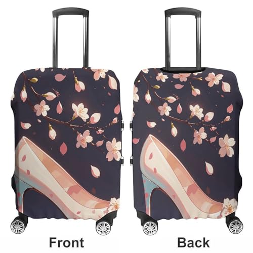 Carry on Luggage Cover Crystal High Heels Suitcase Covers for Luggages Tsa Approved Travel Luggage Sleeve Protector Elastic Suitcase Protector Anti-Scratch Washable Fits 19-30 Inch Case -XL3