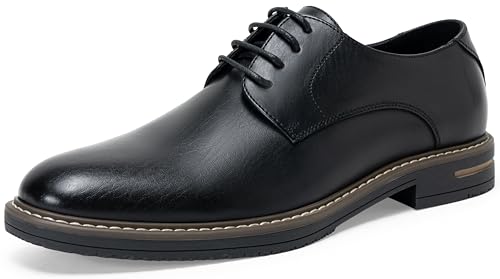 Image of Jousen Men's Dress Shoes Cap Toe Formal Oxfords for Men Business Lace Up Casual Comfortable Shoes