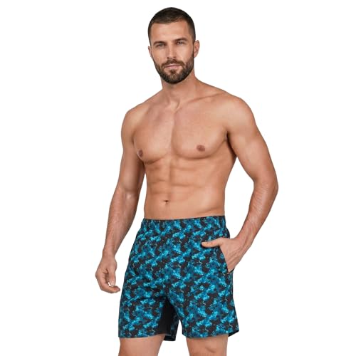 Image of NEVER LOSE Gym Compression Men's Skin Tight Shorts with Mobile Pocket for Gym, Running, Cycling, Swimming, Cricket, Yoga, Football & Many More Sports