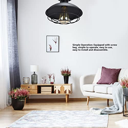 IJzeren plafondlamp, slijtvaste fijne afwerking Internationale universele lamphouder Duurzame retro industriële lampen… - Afbeelding 6