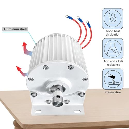 HYZHANHONG Baixa velocidade 12000W 12V-220V Gerador de ímã permanente sem engrenagem Uso para turbin