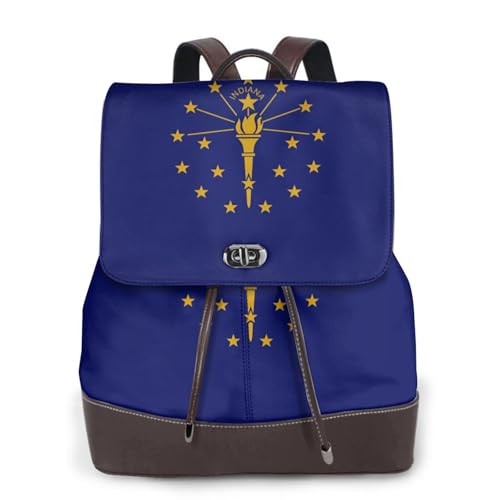 Sac à dos en cuir imprimé Indiana, parfait compagnon de voyage et de vos trajets