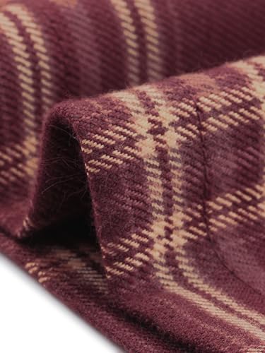Jupe mi-longue à carreaux tartan femme Allegra K vintage jupe evasée A-line - 5