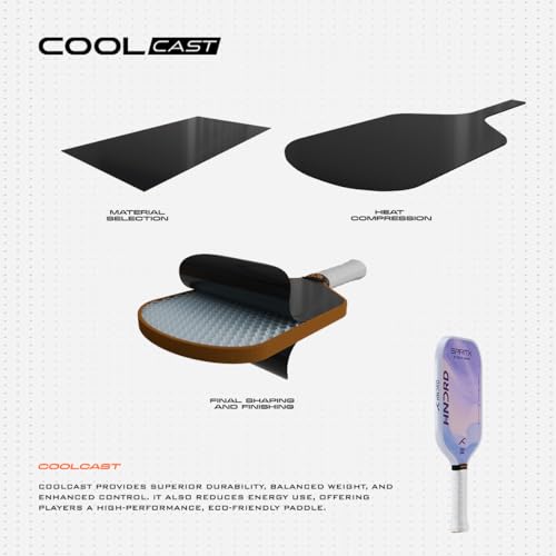 Image of Hundred Spirit X Flow Blast - Pickleball Paddle | 13mm Core | Wide Body Power Paddle | Enhanced Sweet Spot | Ideal for Beginners & Intermediate Players | Free Paddle Bag