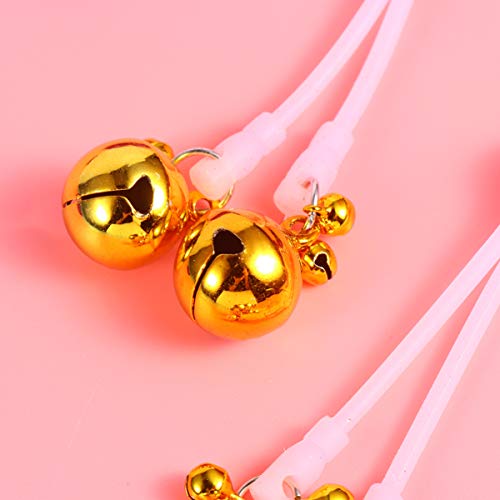 2 peças de grampos femininos para mamilo luminosos noturnos da Exceart Clipes de seio para mamilos s