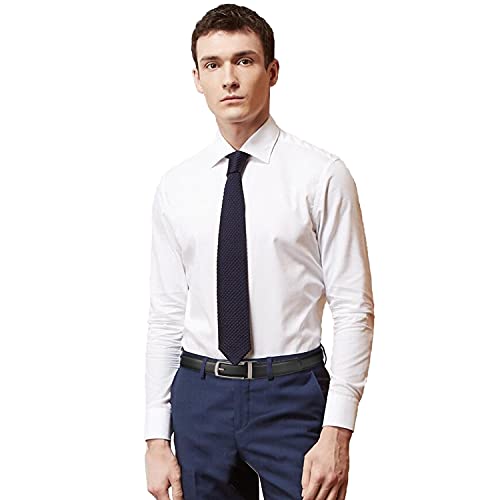 CHARS Men's Leather Ratchet Dress Belts 2 Pack with Automatic Buckle Click Sliding Belt for Casual Golf Business4