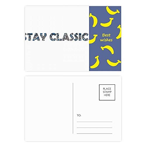 Jeu de cartes postales Merci 20pcs multicolore style Banana pour citation séjour 5,7x3,8 pouces