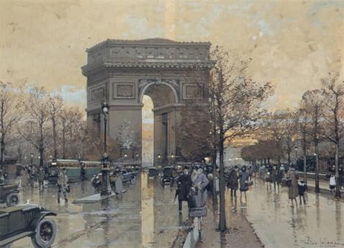 Affiches Arc de Triomphe Eugène Galien-Laloue 60x90cm pour raviver un mur blanc triste