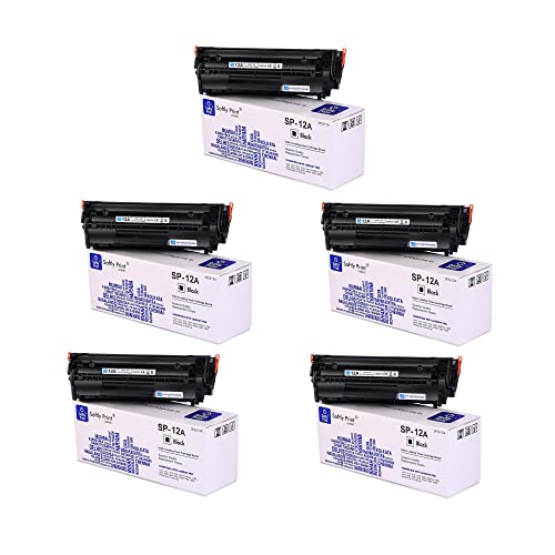 Image of 12A Toner Cartridge for HP 12A Q2612A High Yield Compatible for HP LaserJet M1005 MFP,1020,1010 /1012 /1018 /1022 /1022n /1022NW /3015 /3020 /3030 /3050 /3050z /3052 /3055 /M1319 /M1319F MFP (5 PCS)