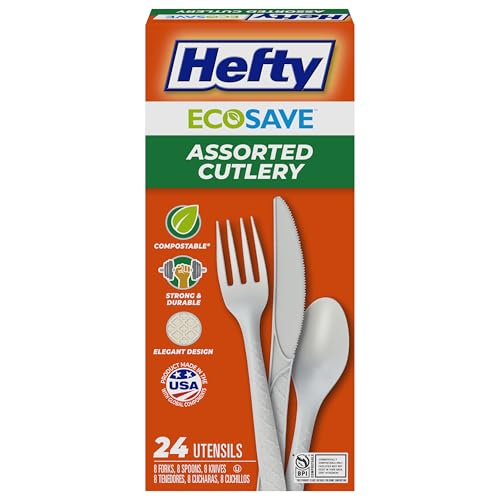 Hefty ECOSAVE Compostable Cutlery Set (24 Count)