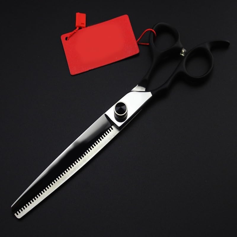 7-Inch Professional Dog Grooming Scissors - Left-Handed Thinning Shears for Pet Hair Cutting - Stylish & Dog Grooming Shears