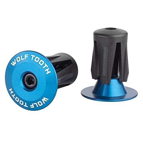 Wolf Tooth Alloy Bar End Plugs (Set of 2) - Blue
