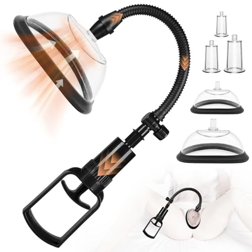 BDSMYOU 5ps Vagina Pumpe Nippelsauger Brustwarzen Muschipumpe,Erotisches Sexspielzeug Sauger Stimulator für Frauen,Extreme Paare Brustwarzenformer Klitoris Vakuumpumpe BDSMs Toys Sex Toy