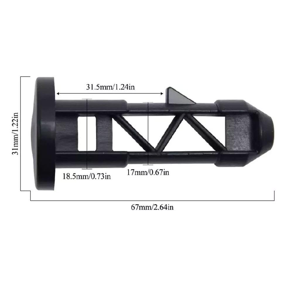 Wheeled Trash Can Lid Latch Pins, Easy to Install, Rotating Hinge Axle Plug OD 2CM Link Bolts for Outdoor Wheelie Garbage Collector with Wheel Rollout Disposal Bin Commercial Waste Container