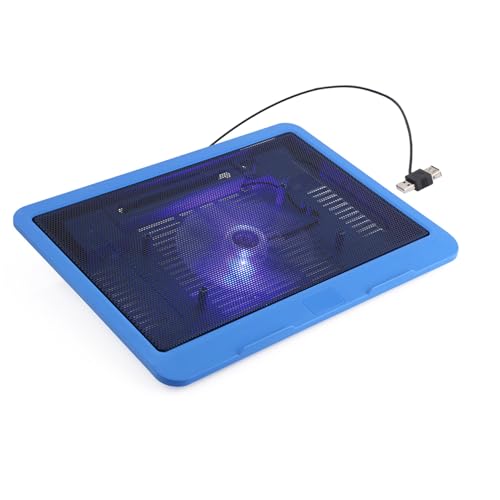 Laptop Cooling Pad portátil USB con ventilador y RGB azul