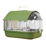 Cage pour petits oiseaux, transparente et résistante au soleil avec poignée - perruches, chardonnerets canariens et nymphes