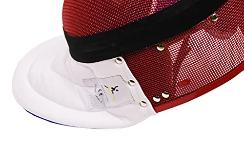 Leonark Fencing Epee Mask Hema Helmet Ce 350N Certified National Grade Masque With Protective Bag (Red, Xl) #TOP7