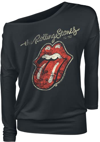 Rolling Stones The Plastered Tongue Donna Maglia