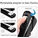 GROLENT Black Modern Office Stapler, 25 Sheet Capacity, Automatic, Includes 1000 Staples and Staple Remover