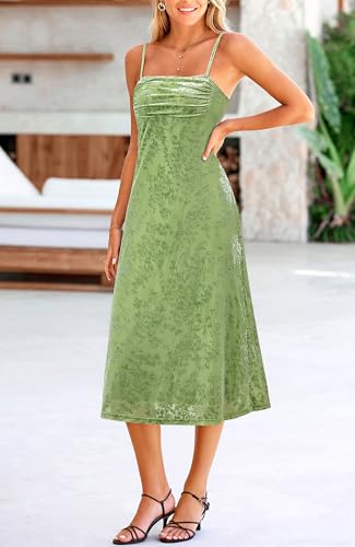 Image of BTFBM Women's Summer Dress Sleeveless Spaghetti Strap Midi Dress Sexy Cowl Neck Floral Cocktail Dress Party Dresses