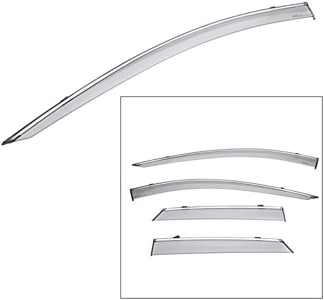 Wellvisors Side Window Visor Wind Deflectors Rain Guards Compatible with 2017-2026 Cadillac XT5