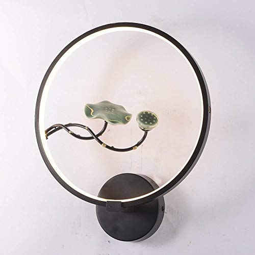 Preisvergleich Produktbild HZHYYW - Wandlampe, chinesische Artwandlampe, glatte unbedeutende Inneneinrichtungswandlampe, geführte Wandlampe