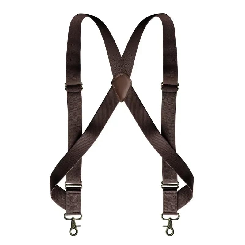 Tirantes para hombre con 2 clips de ganchos correas elásticas ajustables para pantalones y vaqueros