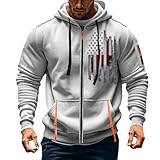 Generisch Felpa da uomo sportiva con cappuccio, a maniche lunghe, casual, palestra, fitness, allenamento, con cappuccio, vestibilità regolare, morbida, comoda, con stampa, multifunzionale, con