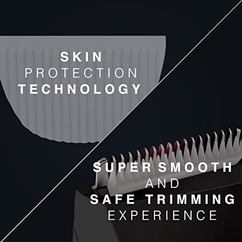 Dailylife Body Trimmer For Men, All-In-One Hair Clipper With Adjustable Guide Comb Ceramic Blade Heads, Male Hygiene Waterproof Groin Hair Trimmer, Rechargeable Electric Razor Black #TOP6