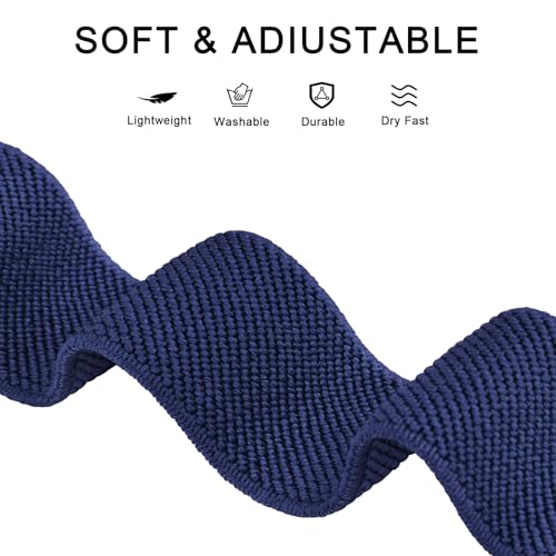 Image of Tobfit Nylon Strap for Samsung Galaxy Fit 3 (Watch Not Included), Flexible Premium Elastomer Nylon Adjustable Watch Band for Galaxy Fit3 2024 SM-R390 Men & Women