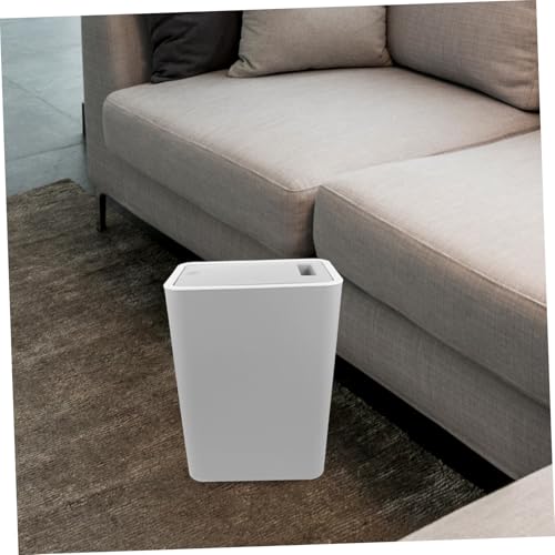 caneca plegable rectangular con tapa pulsadora gris oscuro miniatura 7