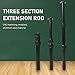 Tripod Extension Pole, 3 Section Tripod Extension Arm Strong Carrying Capacity Telescoping Pole Mini Tripod Lightweight Aluminum Alloy Tripod Extension Tube for Camera Tripod