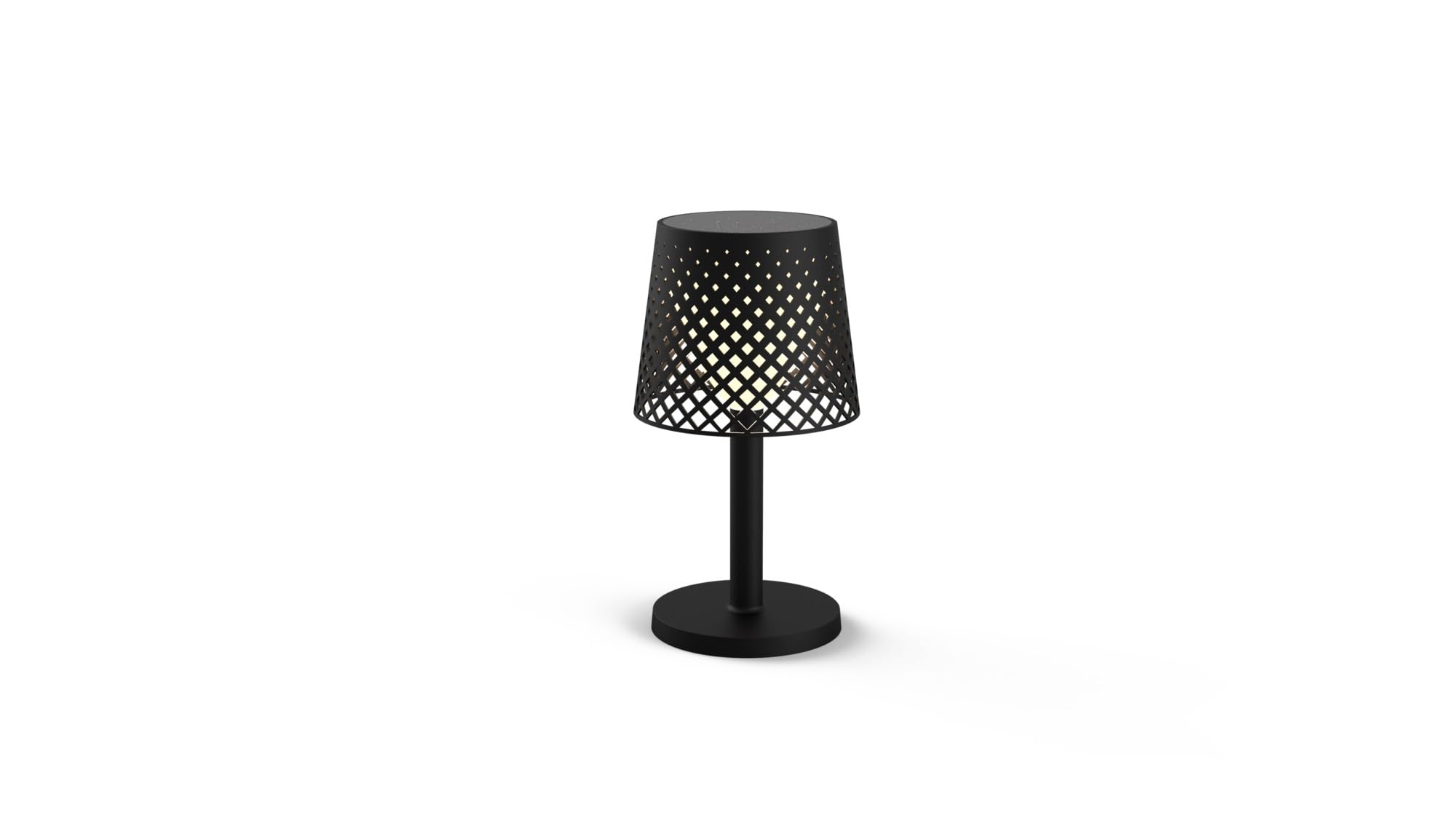Greta - Aplique de pie o lámpara de pie para exterior con luz solar LED, color negro