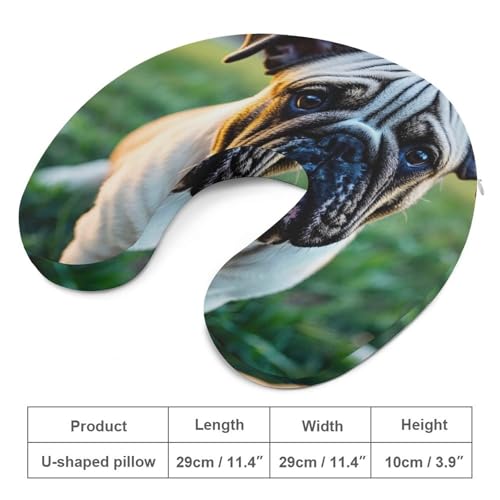 Almohada viscoelástica en forma de U tamaño único miniatura 2
