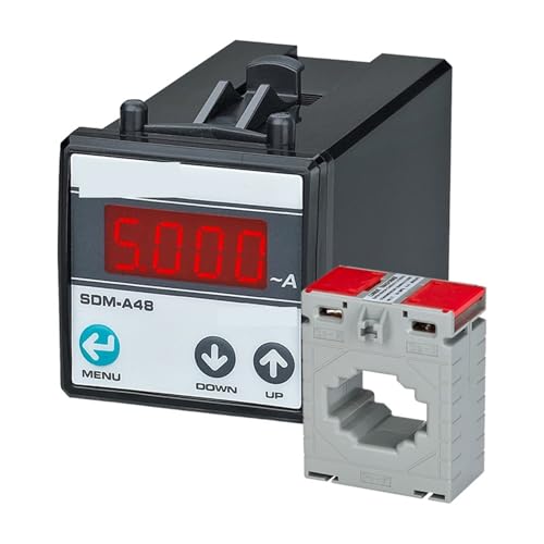 Ampèremètre digital LED tableau de bord SDM-A avec transformateur de courant CT 800A