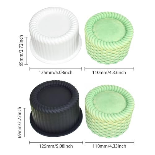 Molde de silicona cesta flor para mousses y pasteles miniatura 3