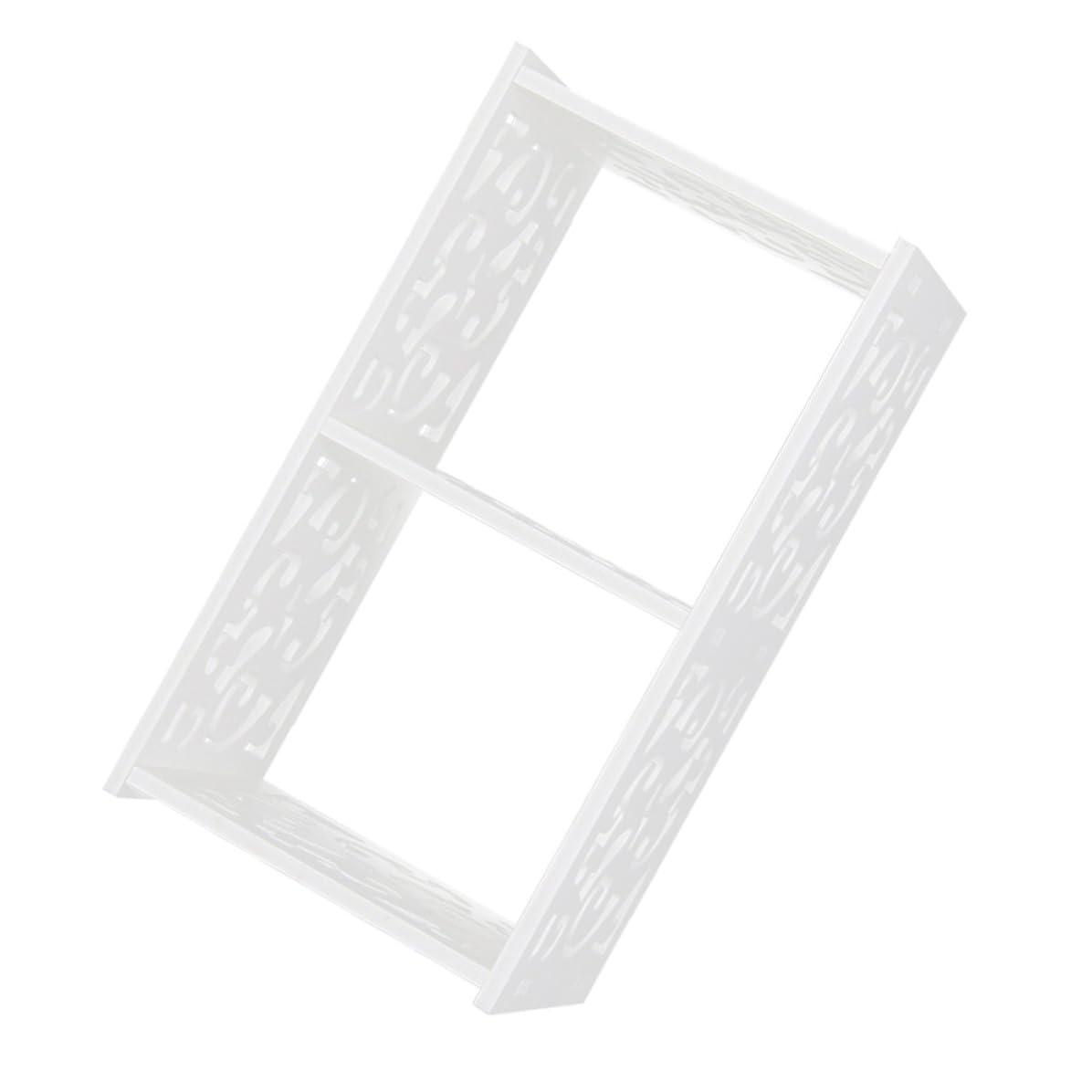 Étagère de rangement murale blanche en PVC style simple