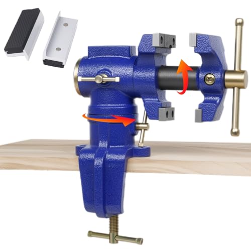 Dual Jaws Table Vise 2.5" & 1.5", Bench Vise Universal